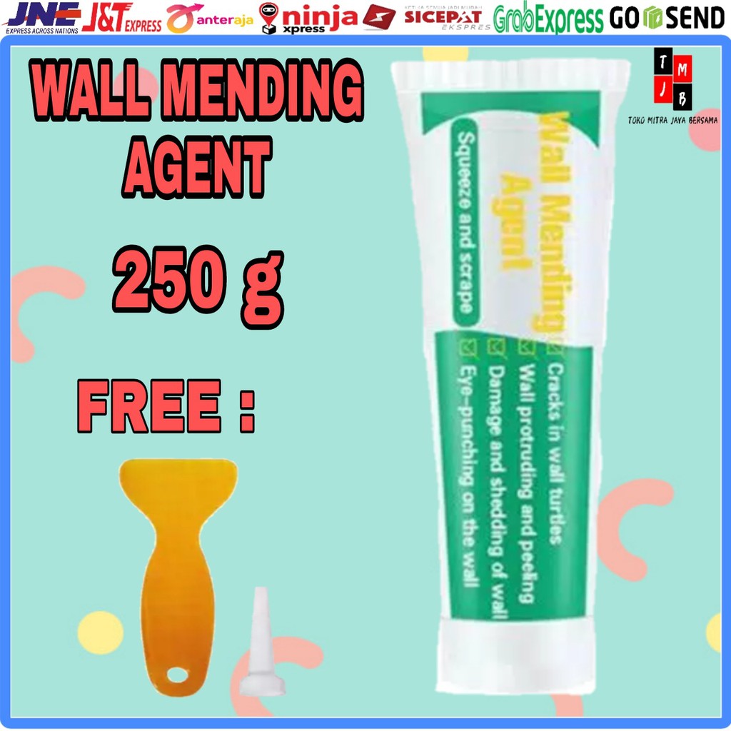 WALL MENDING PASTA  DEMPUL PENAMBAL PERBAIKAN DINDING CREAM REPAIR INSTAN WATER PROOF 250 GRA