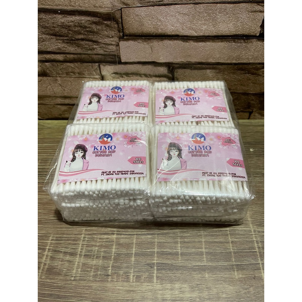 cotton bud kimo isi 100pcs / pembersih telinga