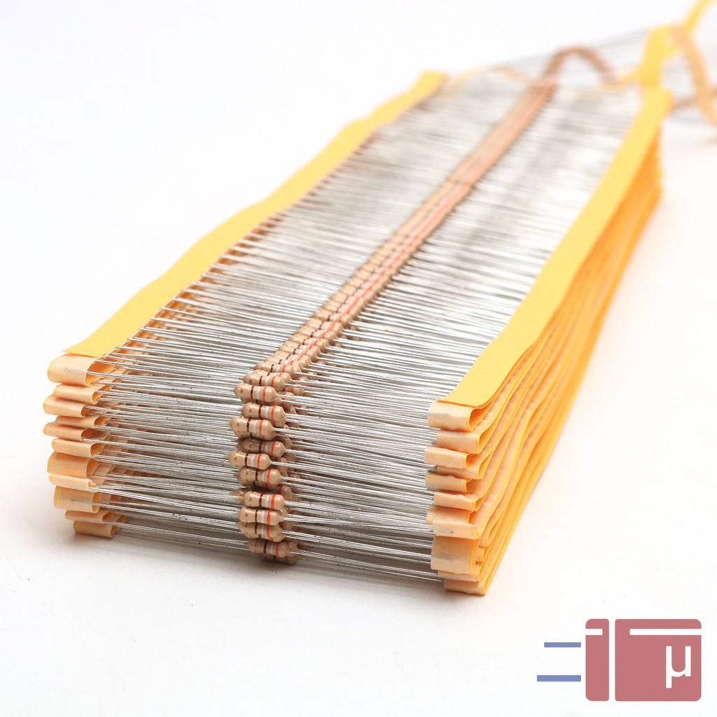 x10 Resistor 390R 390 Ohm 1/4W Karbon 5% Taiwan Kaki Tembaga