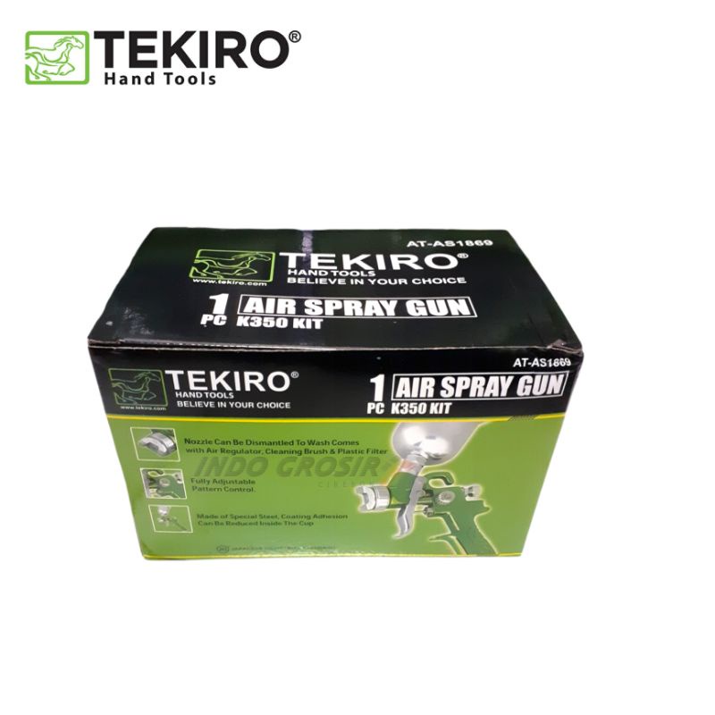 TEKIRO AIR  SPRAY GUN K350 KIT/ Semprotan Cat Tabung Atas AT-AS1869