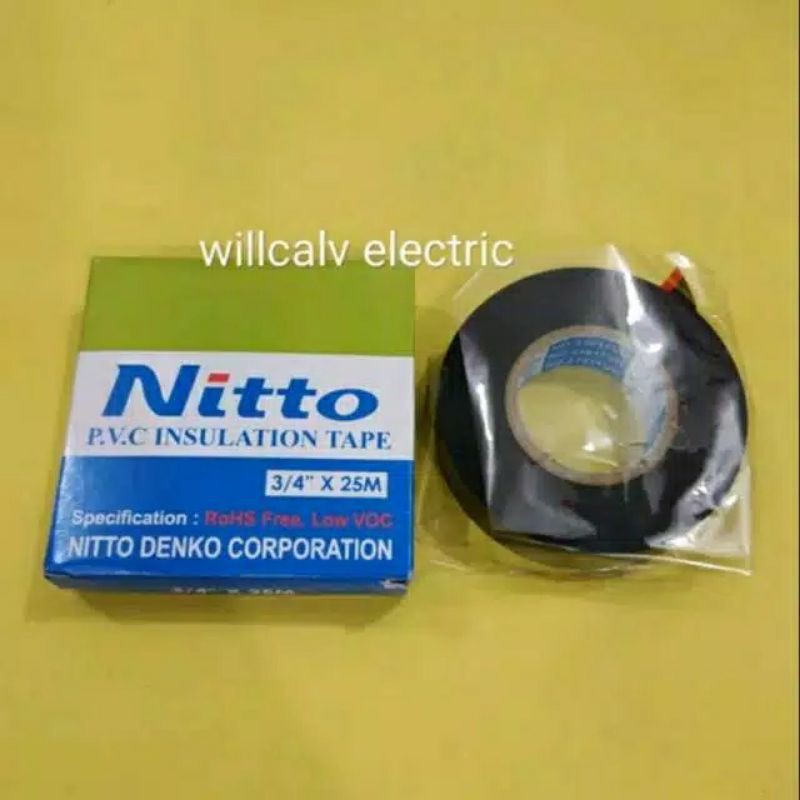 isolasi kabel listrik nitto warna hitam