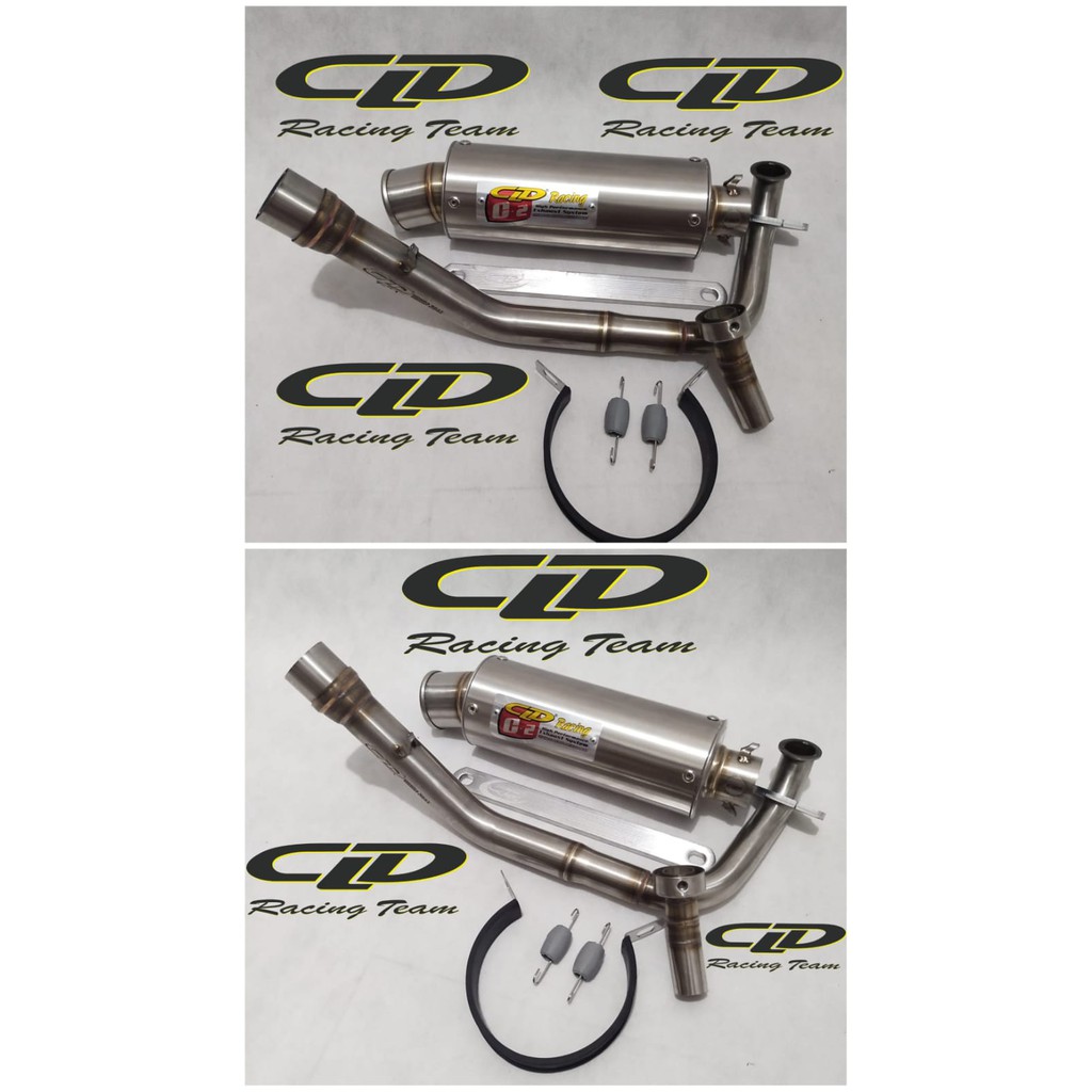 Knalpot Original CLD Type C2 Bulat C2 Oval Pipa Atas Beat Karbu Beat Fi Scoopy Karbu Scoopy Fi