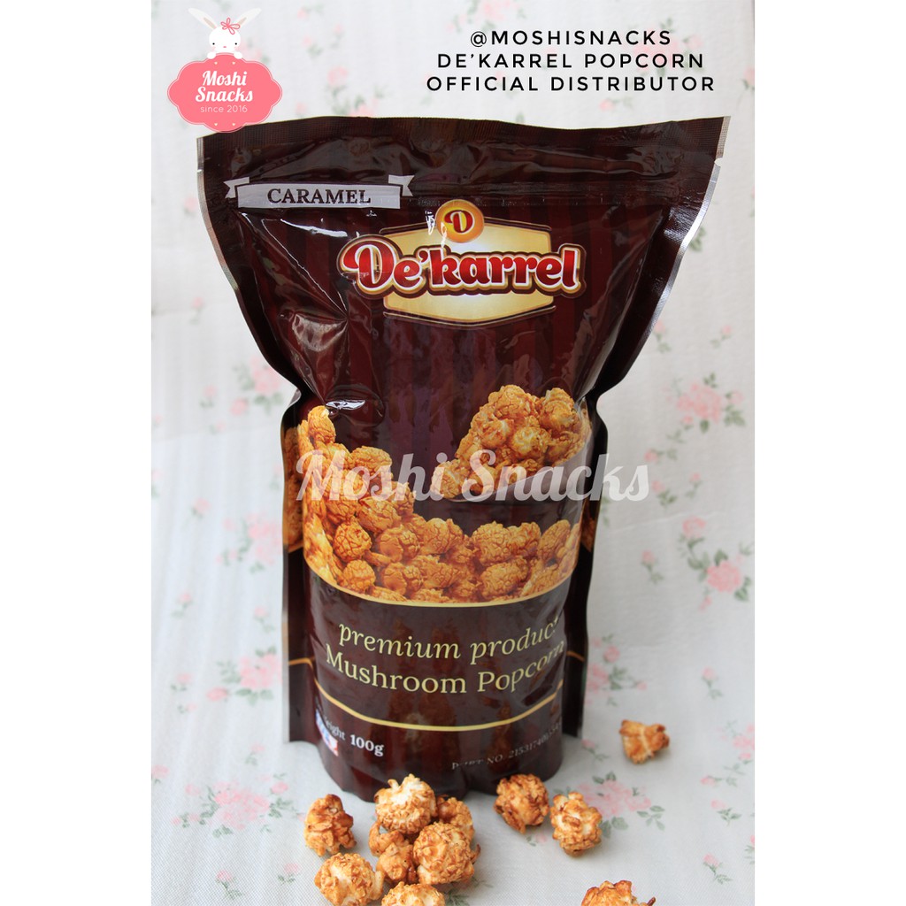 

Popcorn deKarrel Pouch Ziplock 100gr Halal / de'Karrel Popcorn For Kids Caramel