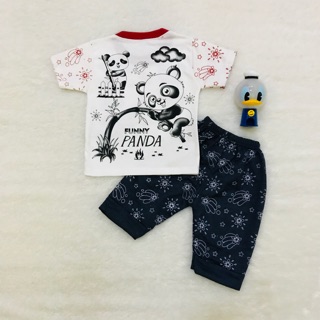 SETELAN BAJU  ANAK  LAKI LAKI USIA  6  24 BULAN  GAMBAR  PANDA 