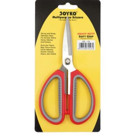 

✴ Gunting Heavy Duty Scissors Kain Karton Kulit Tebal Joyko SC-13 SC 13 ✳