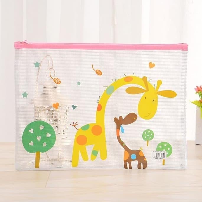

PF17 Korean Lovely Animal PVC Transparant Stationery A5 File Folder