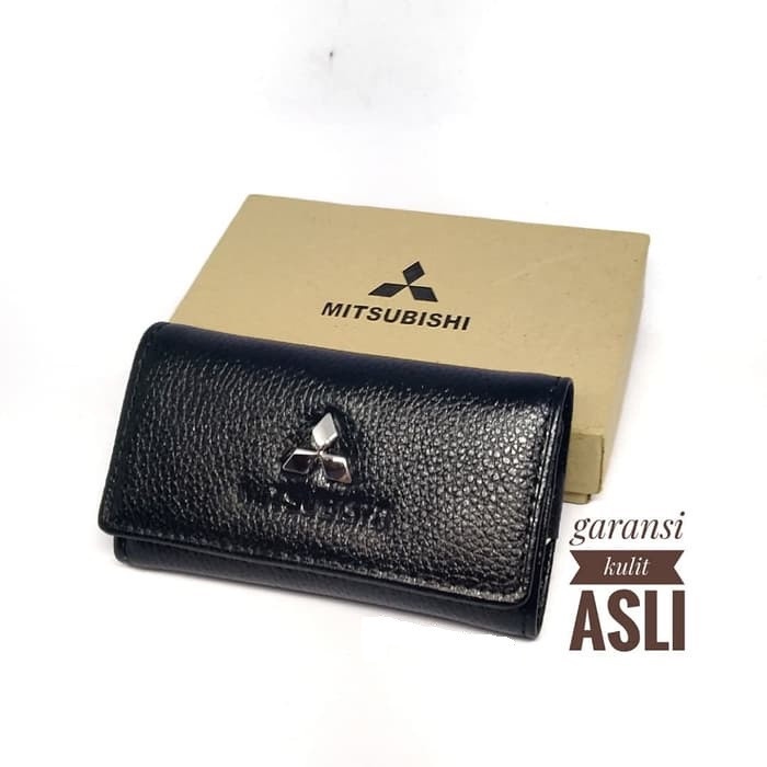 100% Kulit asli Dompet kunci Mitsubishi Lipat dompet mobil Outlander Sport/ Dompet Xpander/Gantungan