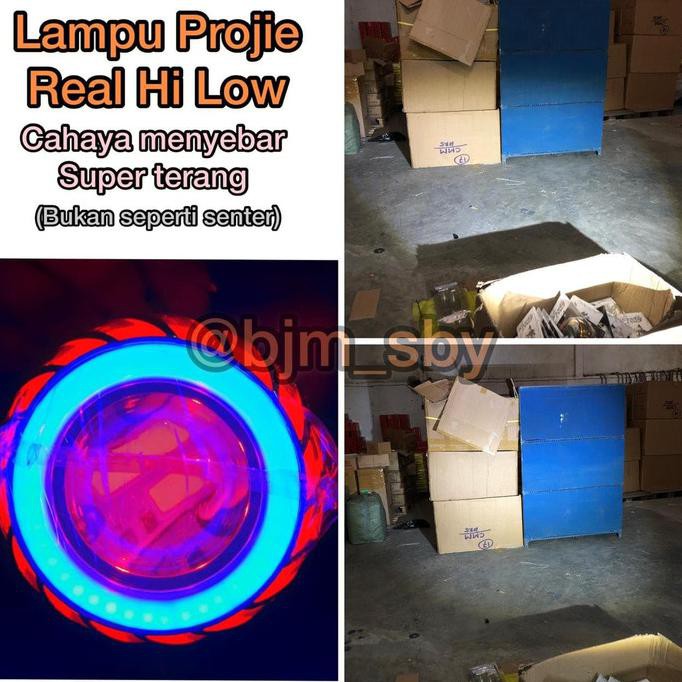 Lampu Led Projie Motor Mobil Hi Low Jauh Dekat Double Ae De Rbr