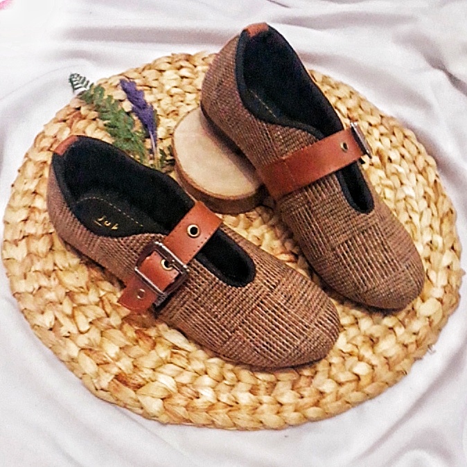 JUKASIH - JOIS sepatu wanita flatshoes SOL KARET LENTUR