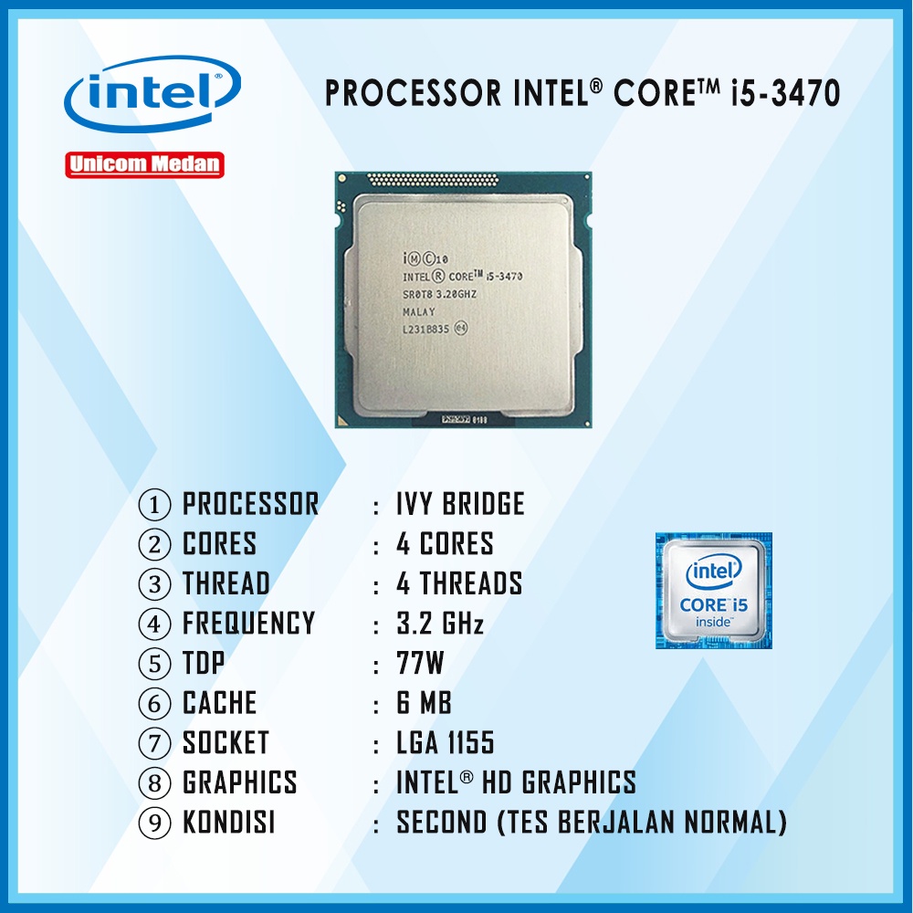 PROCESSOR INTEL CORE I5 3470 LGA 1155