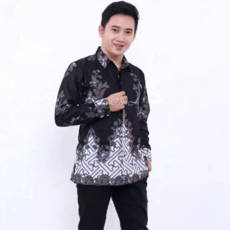 Kemeja Batik Pria Lengan Panjang dan Lengan Pendek size M L XL XXL Jumbo Big size