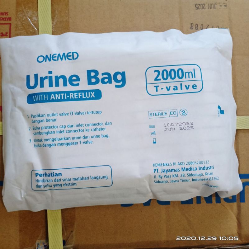 Urine bag onemed T-Valve SATUAN