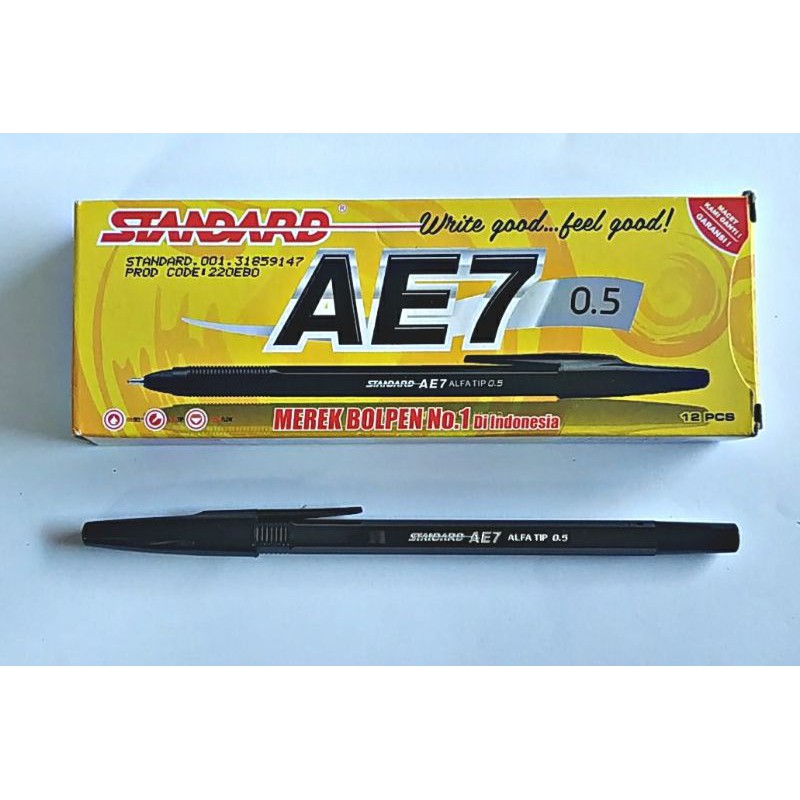 12pcs PULPEN STANDARD AE7 GROSIR