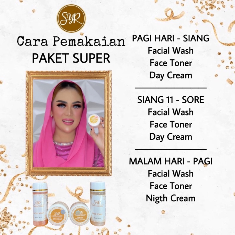 BISA (COD) SYAHRENI GLOWING PAKET SUPER / SYR GLOWING PAKET SUPER ORIGINAL