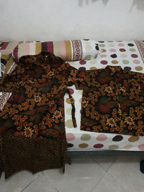 Maura Couple - Sania Ruffle Batik Couple Ori Ndoro Jowi Garansi Termurah Shopee Kebaya Modern 2564