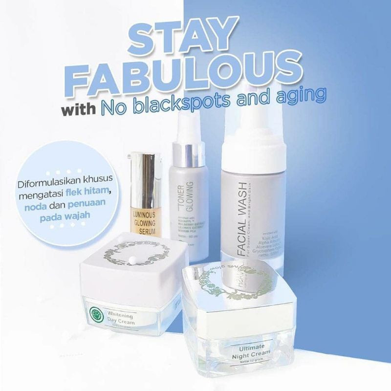 MS GLOW 1 PAKET LUMINOUS, WHITENING, ACNE, ULTIMATE SERIES 100% ORI