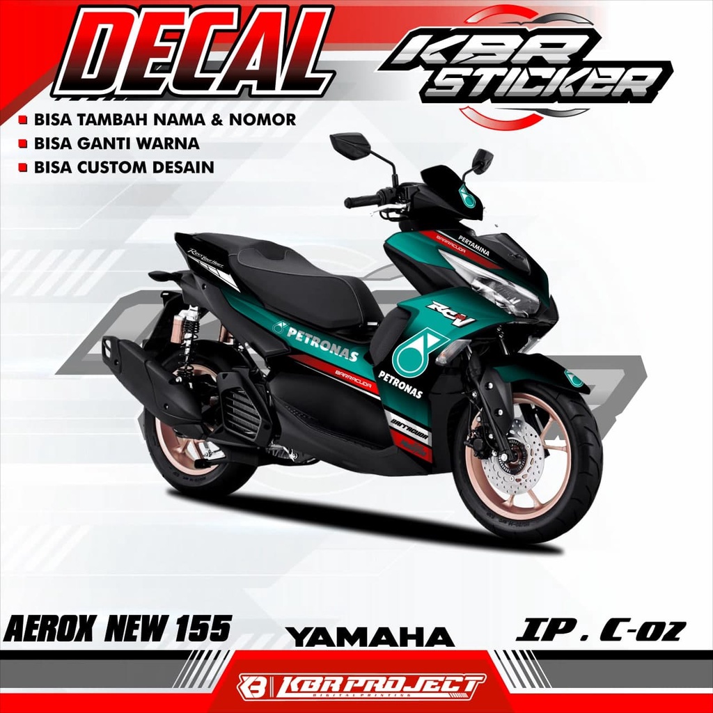 (COD) STICKER DECAL AEROX NEW 155 -  STICKER DECAL AEROX NEW 155 .02