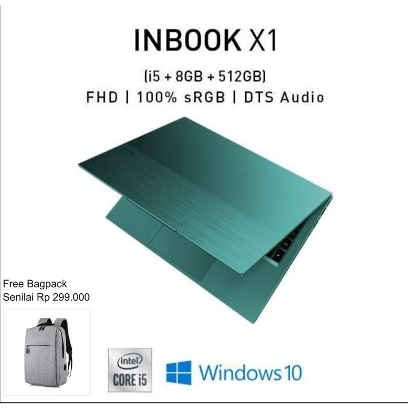 Infinix InBook X1 | Core i5-1035G1 | 8GB | 512GB SSD | Intel UHD Graphics | 14”FHD | WIN 10