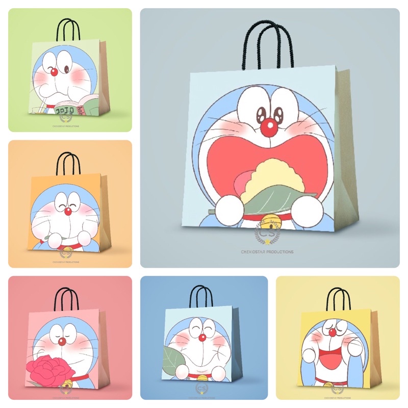 

Paperbag Doraemon Goodie bag Tas kado tas kertas Shooping bag Hampers birthday
