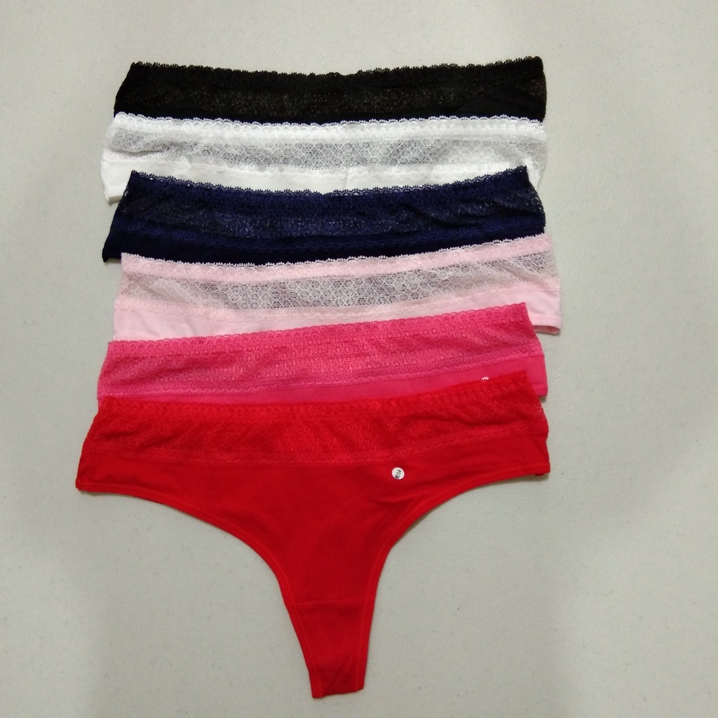 GSTRING 35 / CD CELANA DALAM KATUN MIX RENDA JUMBO XL