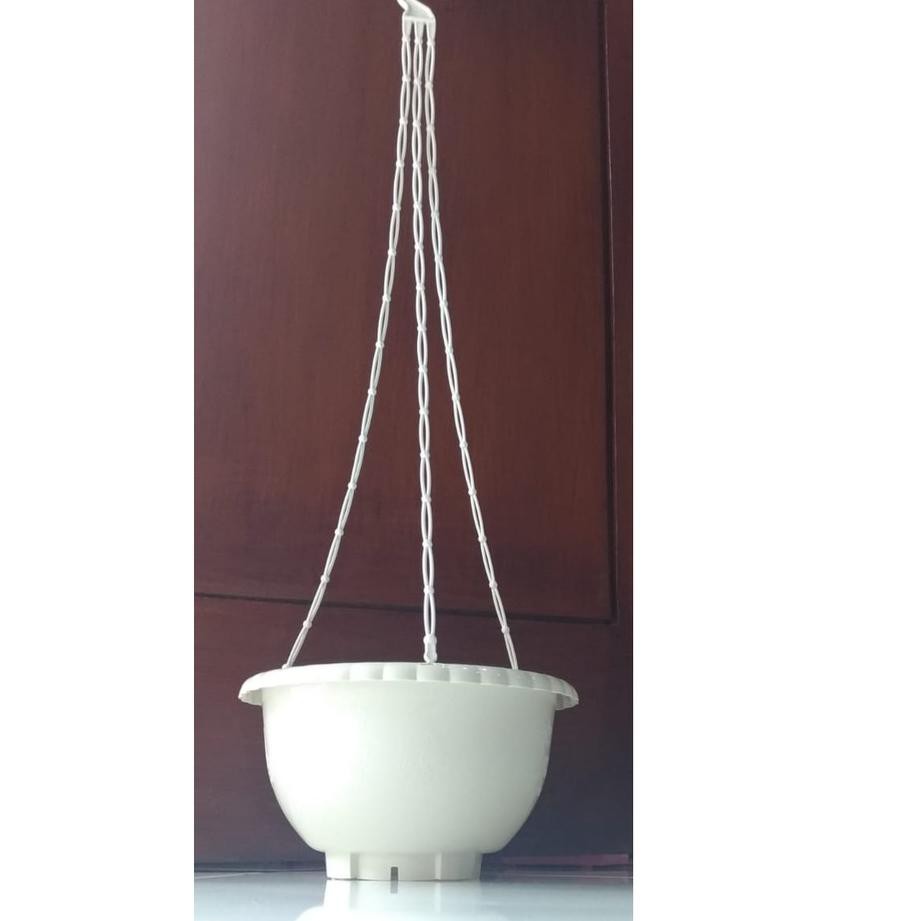 10.10 Pot Bunga Gantung SHALLOM Putih 25cm