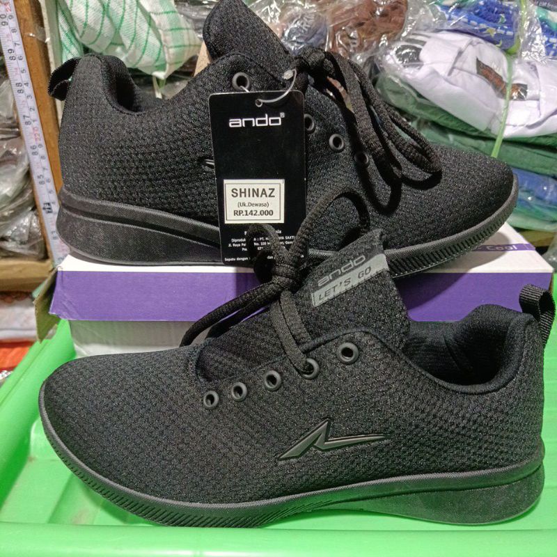 SEPATU ANDO DEWASA/SEPATU SEKOLAH SMA LAKI PEREMPUAN SIZE 37-43