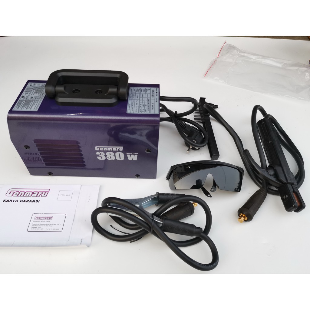 Genmaru Mesin Las 380 watt Mesin Las Inverter free Genmaru Mesin Las 380 watt Mesin Las Inverter free