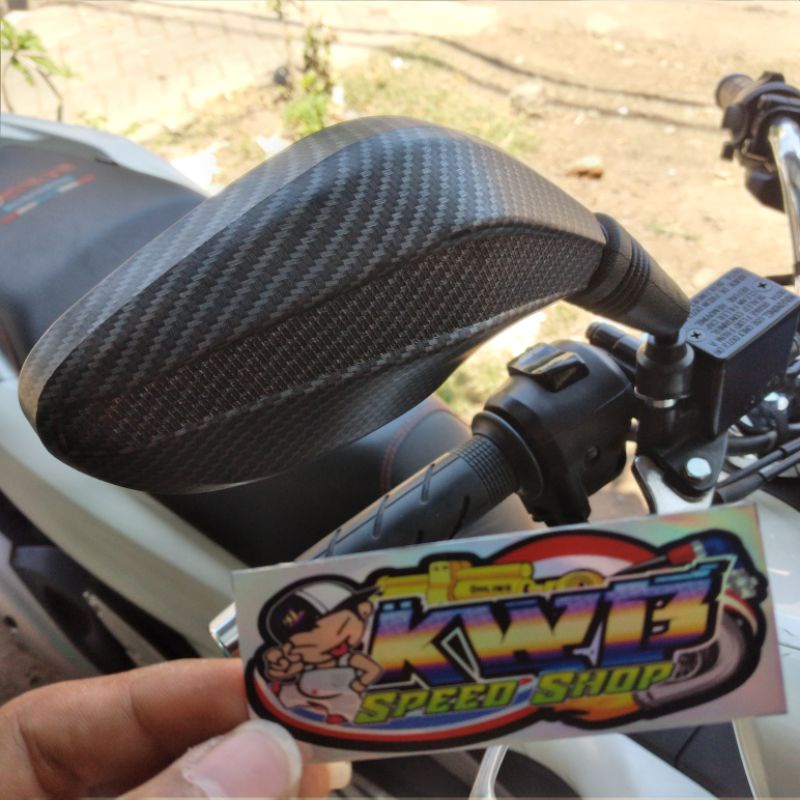 Spion hma click vario hitam carbon hitam polos