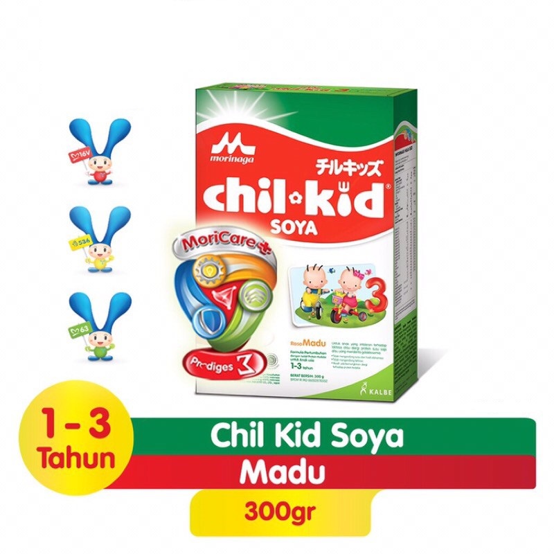 MORINAGA Chil Kid SOYA 300Gr Madu Susu Pertumbuhan Anak 1 - 3 Tahun Alergi Susu Sapi