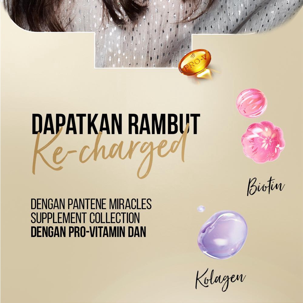Pantene Conditioner Miracles Biotin Strength Daily Hair Supplement for Hairfall Control