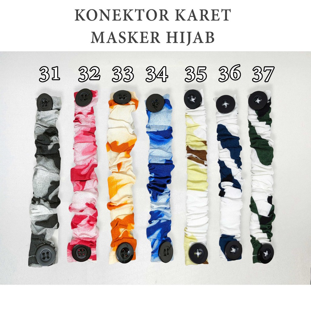 Arnis Konektor Masker Headloop Vol. 3 Strap Masker HIjab / COD