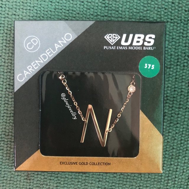 Gelang Huruf Carendelano UBS - N