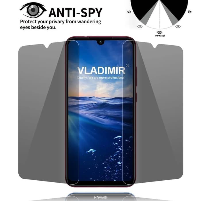 NA - Tempered Spy Redmi Note 7 - Tempered Glass Privasi Redmi Note 7