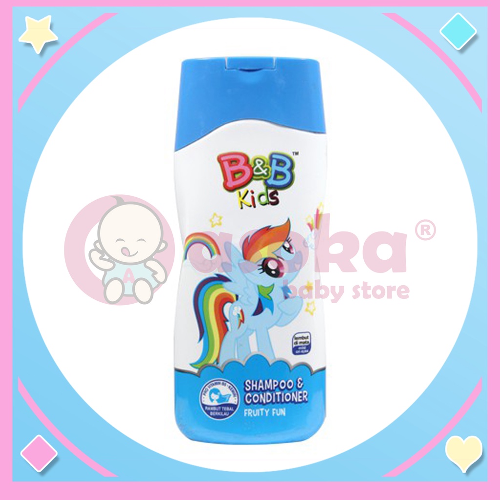 B&amp;B Kids Shampoo &amp; Conditioner Fruity Fun 200ml ASOKA