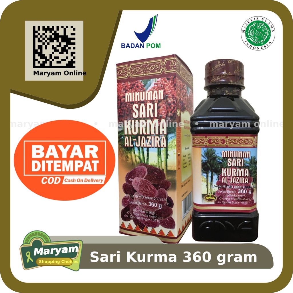 

Al Jazira Sari Kurma 360 gr - Minuma Sari Kurma Al-Jazira