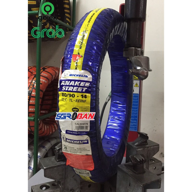 BAN MICHELIN ANAKEE STREET 80/90-14 BAN MATIC MIO XRIDE BEAT VARIO