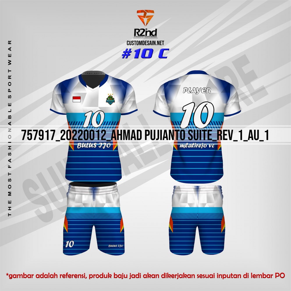 Jersey Volly Kaos Voli Mizuno Full Printing Baju Voly Pria Original