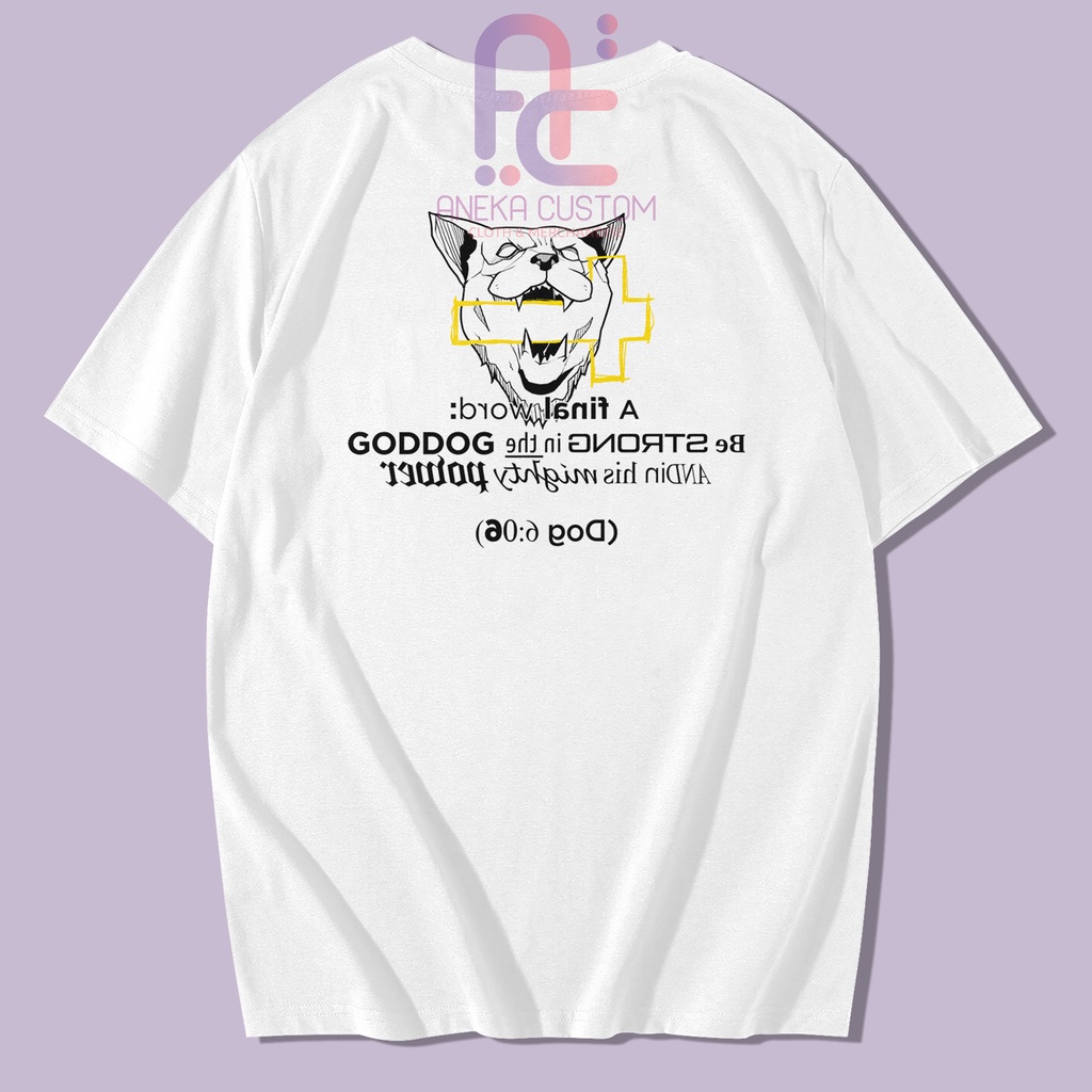 Baju Kaos Lookism Goddog T Shirt Lookism Goddog Crew Bahan Tebal Cotton Combed 24s