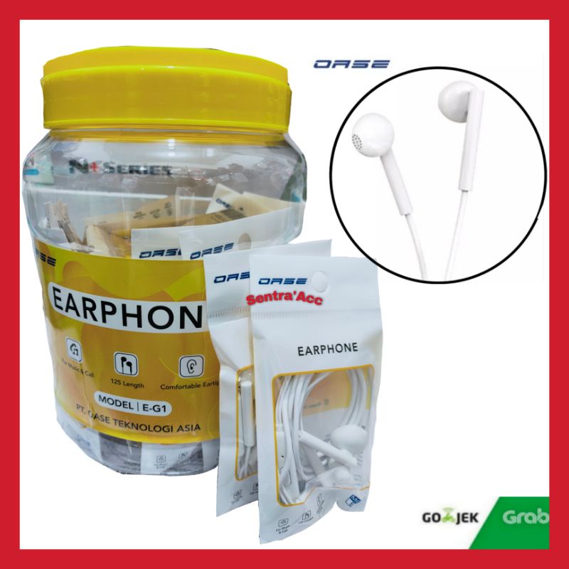 Headset Oase Original / Earphone Oase Original Garansi Resmi