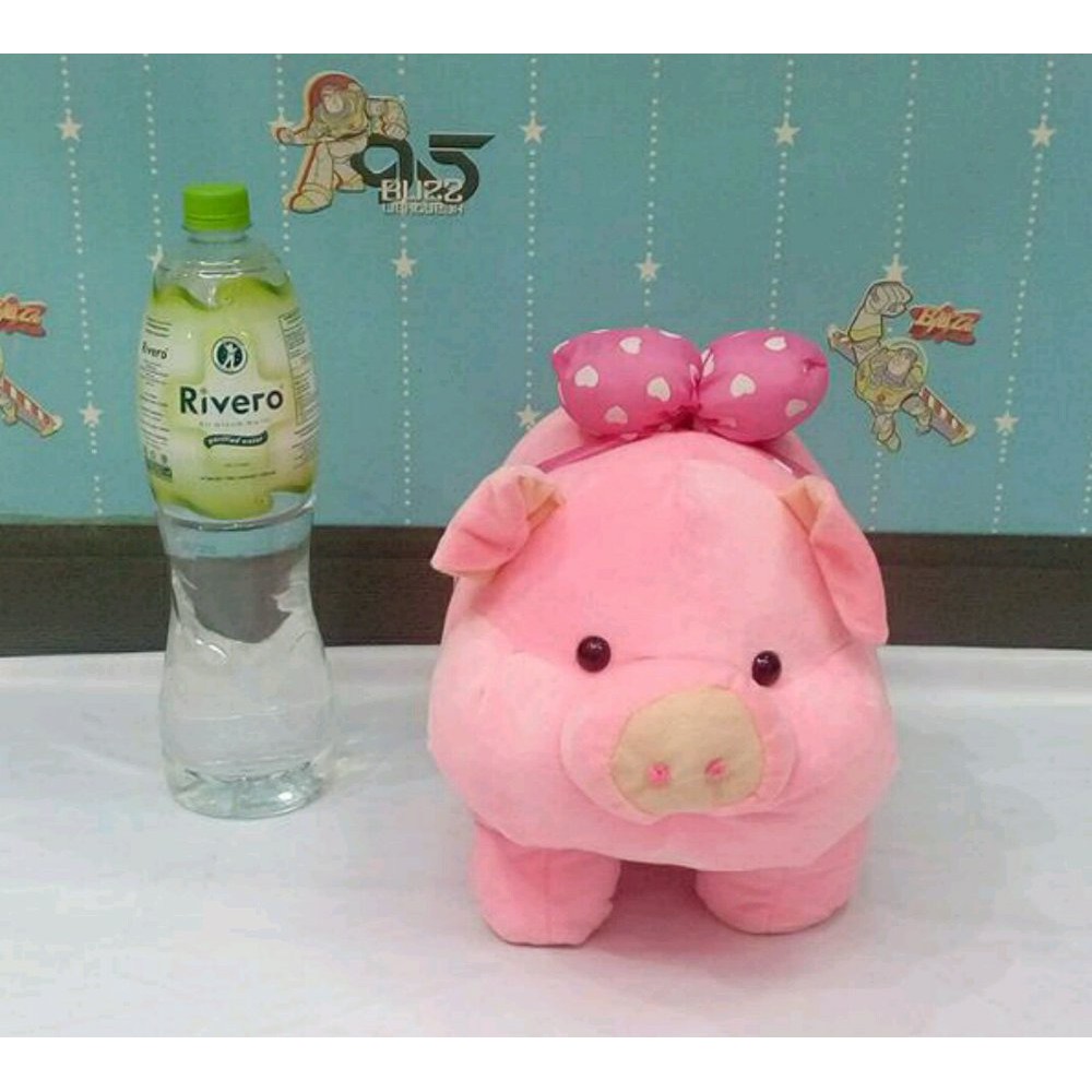 Dijual Boneka Piggy   Boneka Babi Pink Pita Love Murah