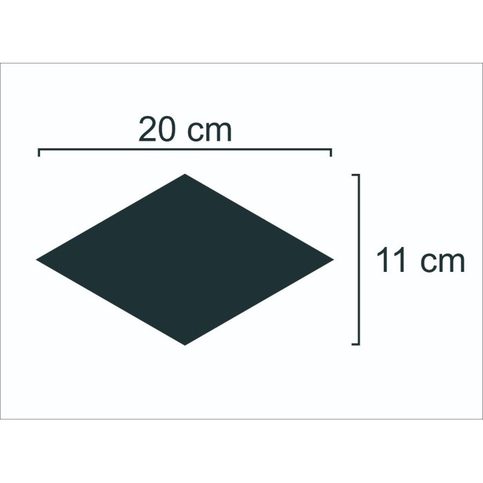 Kaca Dinding Acrylic DIAMOND Impor 1 Set Isi 3 MB893