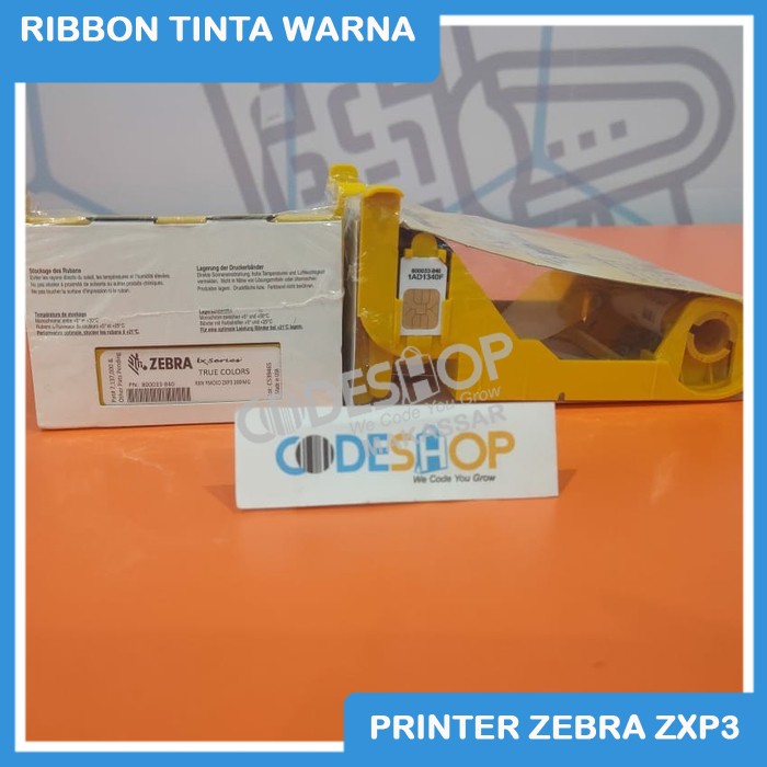 RIBBON TINTA WARNA COLOR PRINTER ZEBRA ZXP3 - ZXP 3 - YMCKO 200 SISI