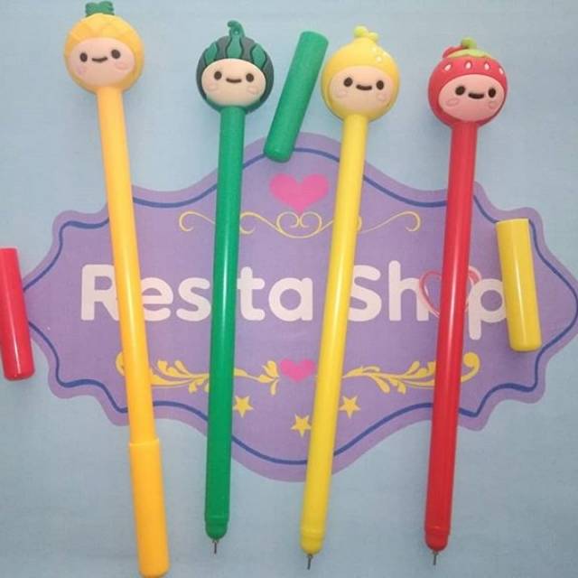 

Pulpen Lucu Unik Karakter Buah/ Fruit