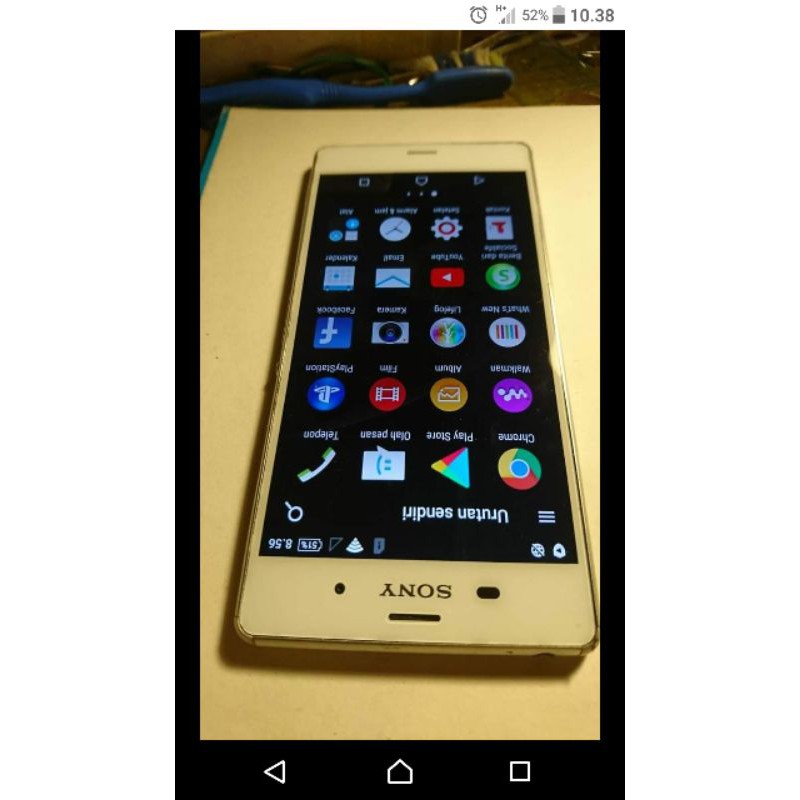 LCD original copotan sony z3 big docomo,lengkap dengan prame dan flexible bawaan