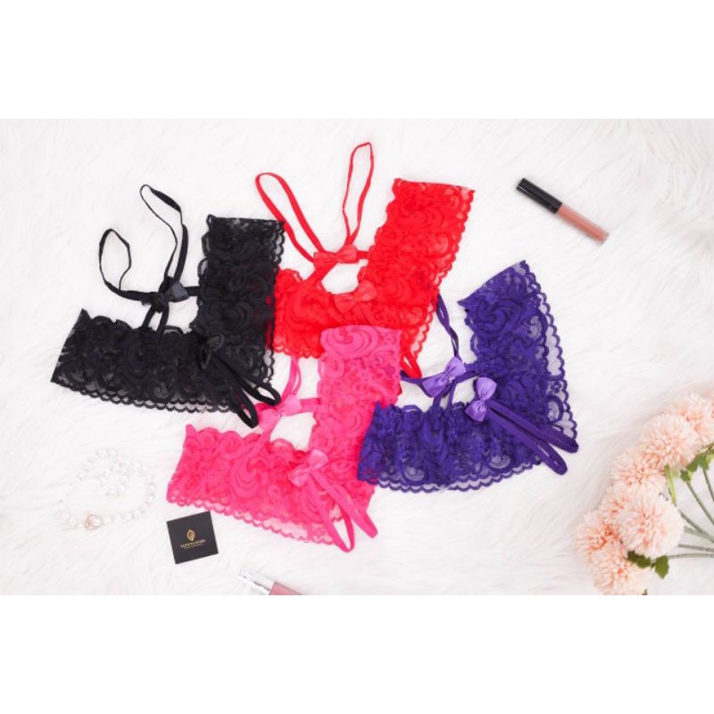 CLO ANNE original by SAFIYYA SYARI celana dalam lingerie gstring hitam pink merah
