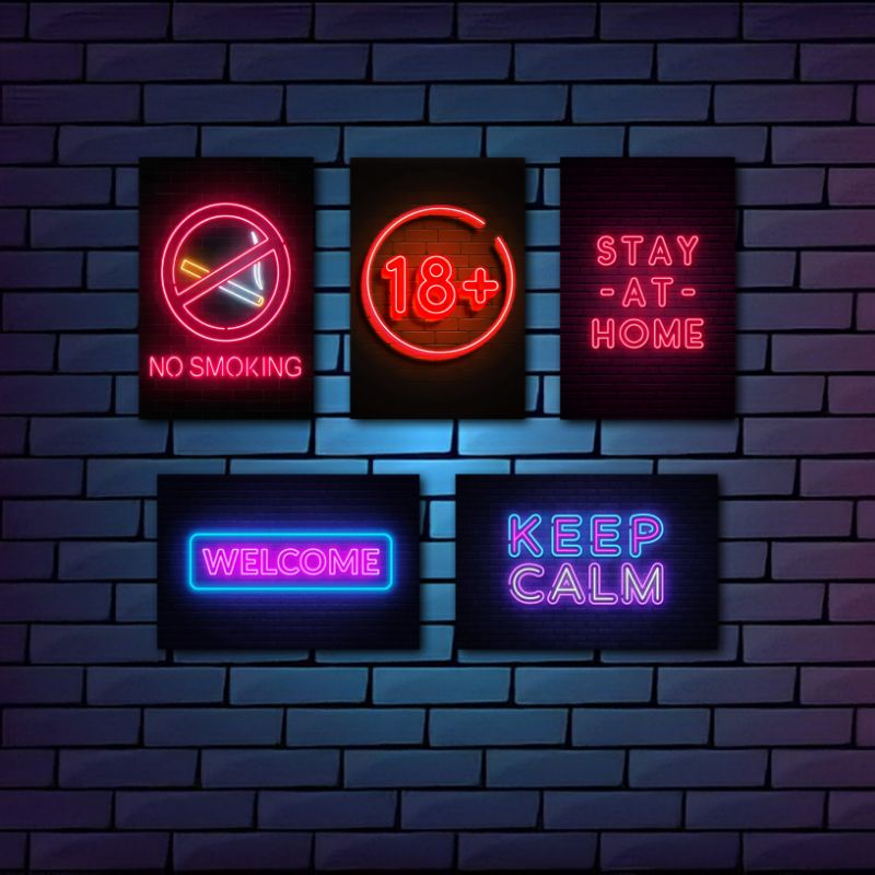Pajangan Dinding Kamar remaja  Neon Aesthetic Keren Murah Terbaru / Hiasan Rumah Minimalis / Wall De