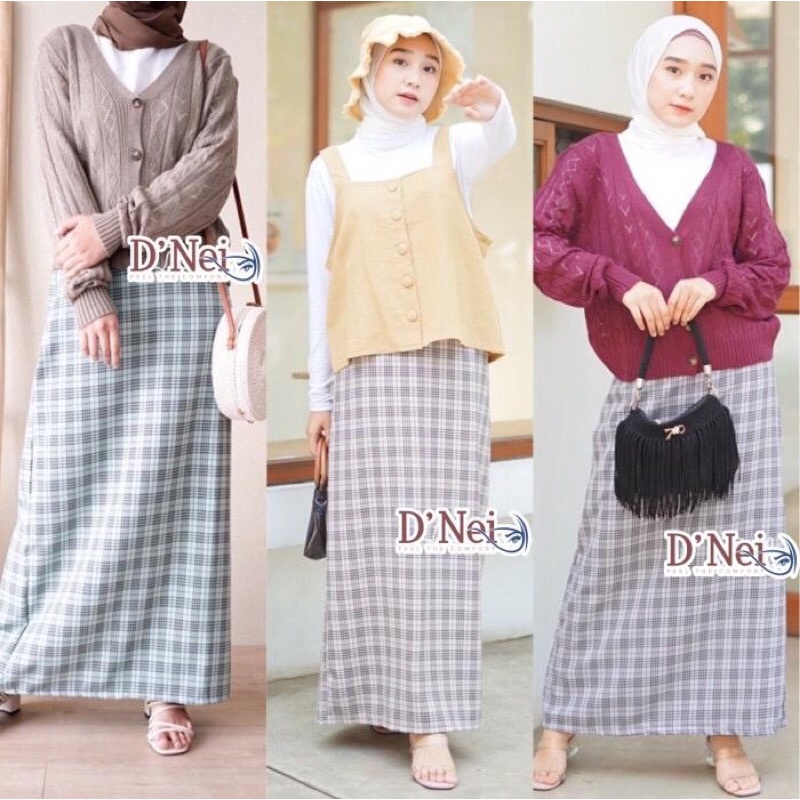 rok panjang basic kotak/ rok bawahan santri gontor