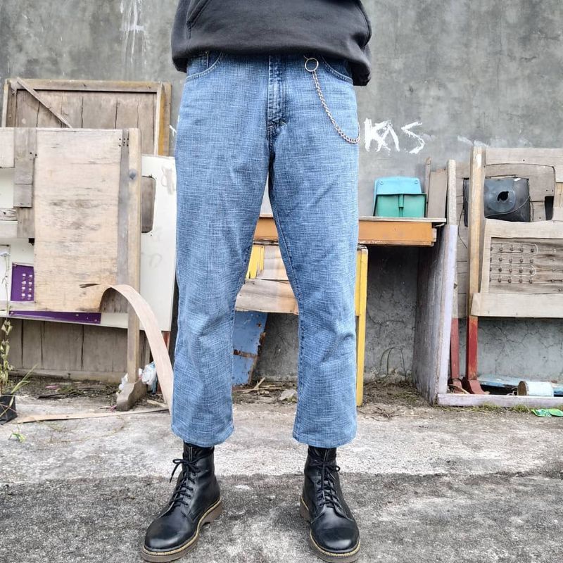 celana jeans versace , versace second , celana jeans pria , celana jeans second