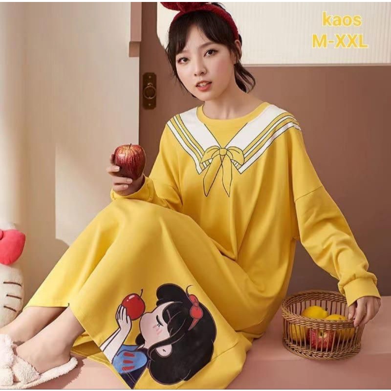 Daster Import Katun Premium Baju Tidur Dewasa Korean Style C13-B