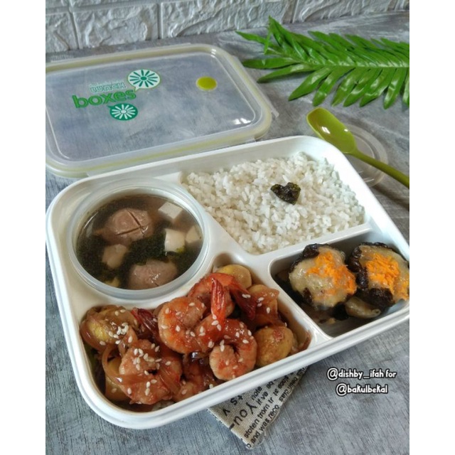 Yooyee Lunchbox Sup Sekat 4 Lunch Box Bento Kotak Makan Soup Rantang Bekal Tepak Ransum Lauk